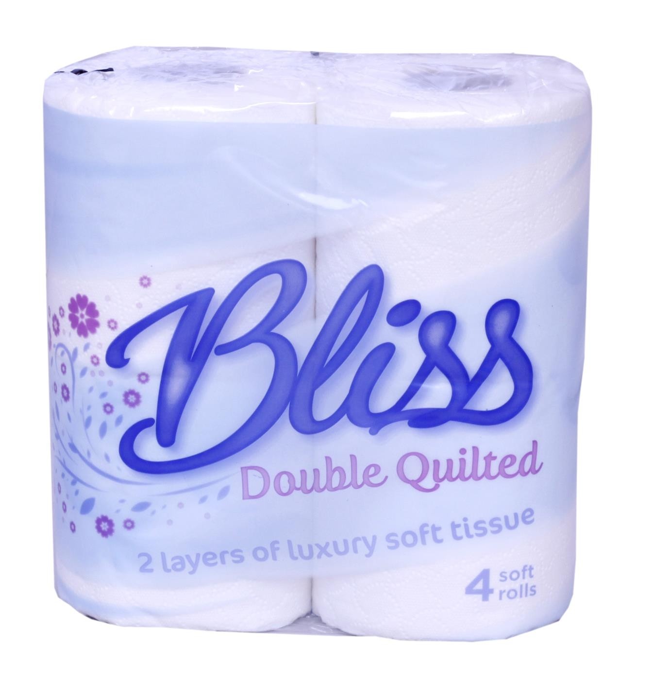 BLISS LUXURY TOILET ROLLS, 2Ply Quilted sheets, 40 ROLLS per pack 