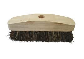 DECK SCRUB HEAD - WOODEN