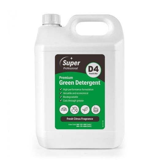 D4 PREMIUM GREEN DETERGENT,  x 5Lt