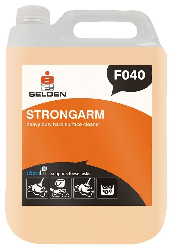 F040 / F40 STRONGARM - Selden Heavy Duty Hard Surface Cleaner x 5Lt