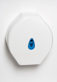 JUMBO TOILET ROLL DISPENSER, plastic x 1