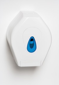 MINI JUMBO TOILET ROLL DISPENSER, plastic x 1