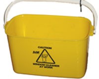 YELLOW OBLONG WINDOW CLEANING BUCKET - SYR 9Lt