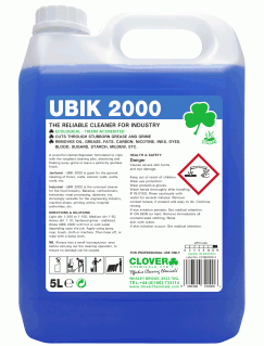 UBIK 2000, universal industrial cleaner & degreaser - Clover  x5lt