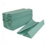 HAND TOWELS - C-FOLD - GREEN 1PLY x 2580 towels