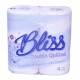 BLISS LUXURY TOILET ROLLS, 2Ply Quilted sheets, 40 ROLLS per pack 