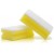 SPONGE SCOURERS - WHITE, non-scratch x 10